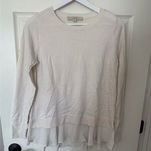 LOFT Ivory Knit Top